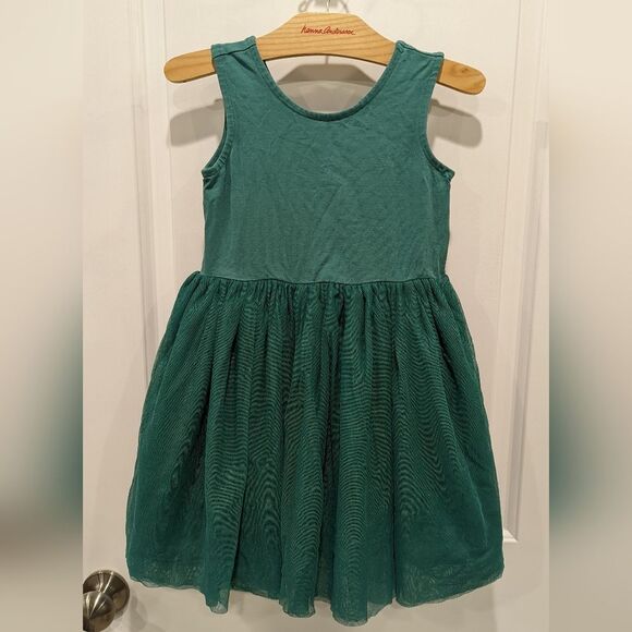 Hanna Andersson Green Tulle Tutu Puffy Fluffy Floofy Party Dress Girl 120 6 7 - Picture 2 of 7